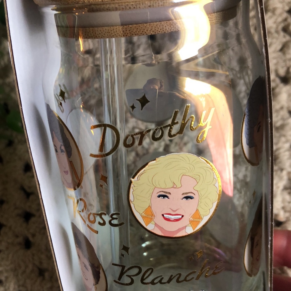 Golden Girls Glass Tumbler with Straw - Picture 5 of 7